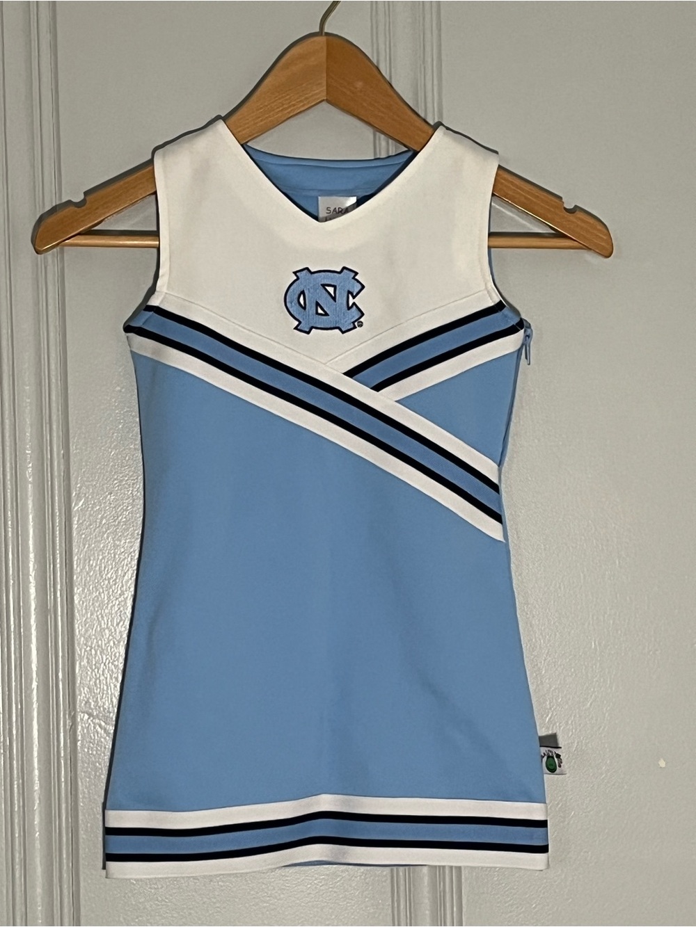 North Carolina Tar Heels Light Blue & White girls Cheer Dress by Sara Lynn Togs